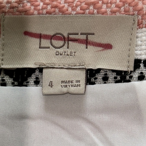 LOFT Southwestern Pattern Skirt Size 4 - Picture 6 of 8